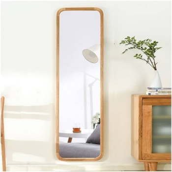 Gương soi toàn thân khung gỗ bo góc 01