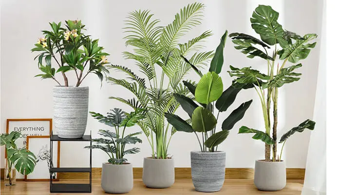 Ý tưởng trang trí cây giả decor trong nội thất xu hướng hót